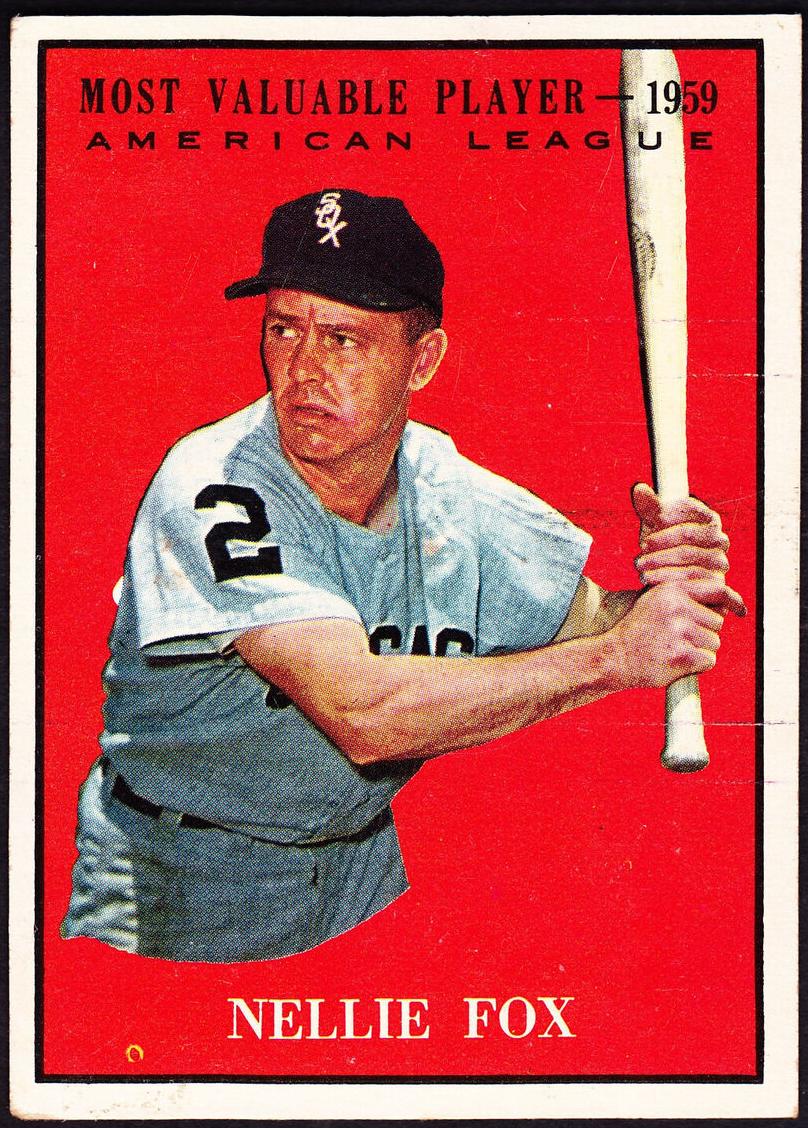 1961 Topps Baseball MVP Nellie Fox #477