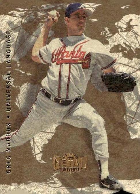 1998 Metal Universe Baseball Greg Maddux #12UL