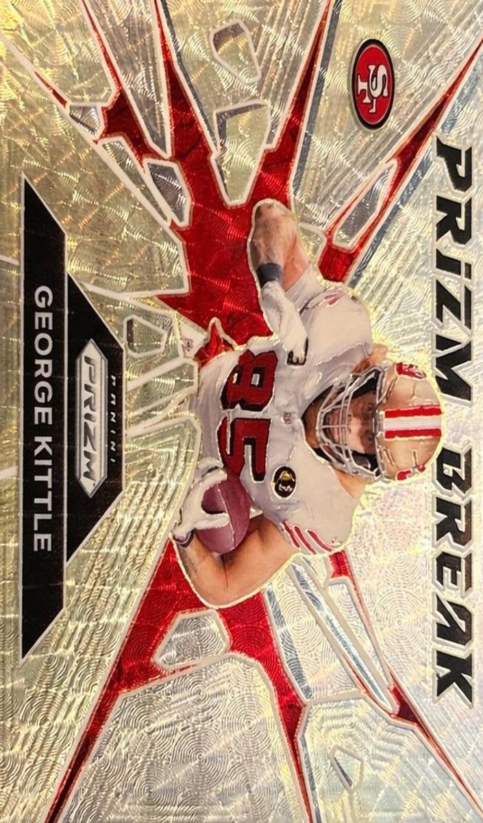 2024 Panini Prizm Football Gold Vinyl George Kittle #2 PSA 9
