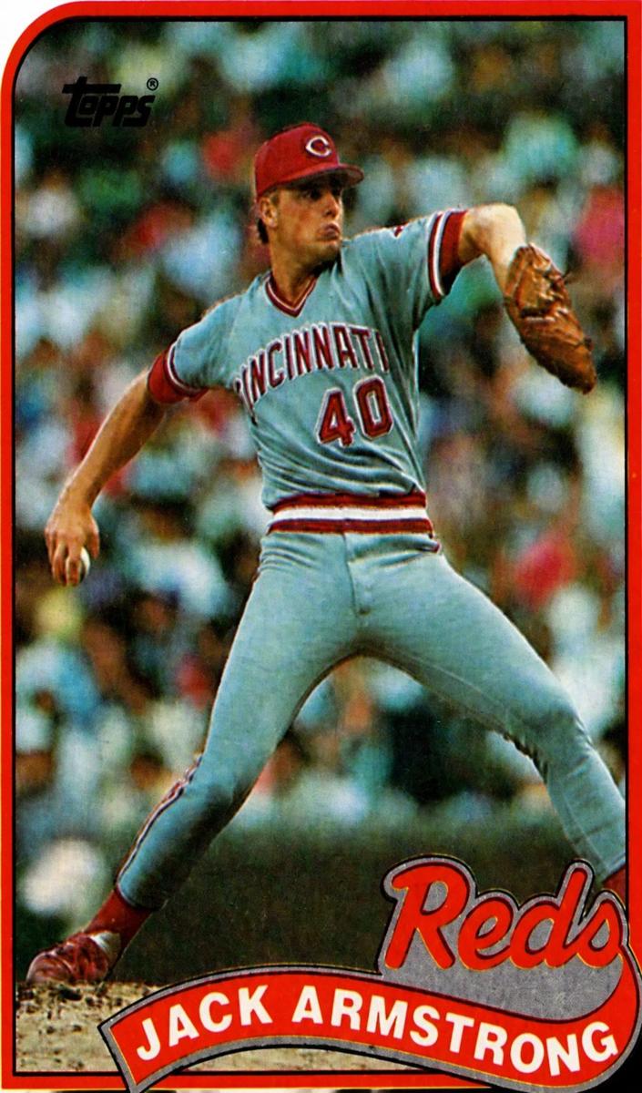 1989 Topps Baseball Jack Armstrong #317 PSA 9