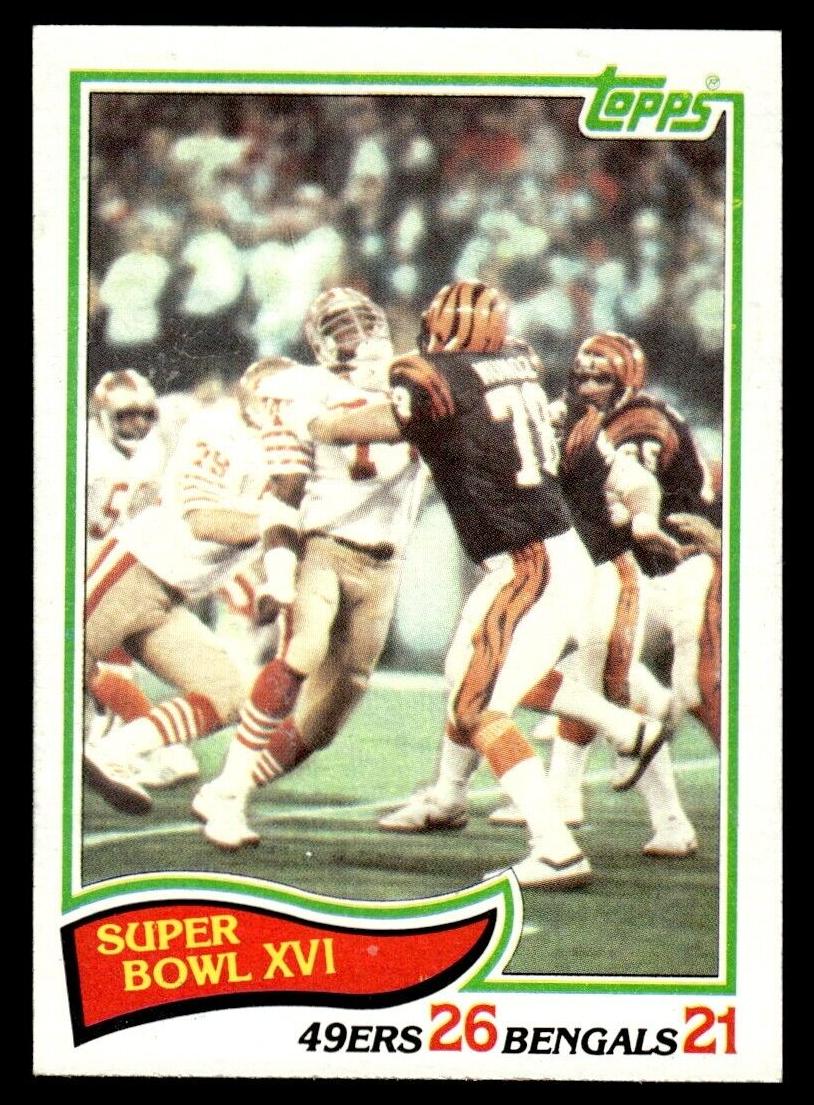 1982 Topps Football Super Bowl XVI #9 PSA 5