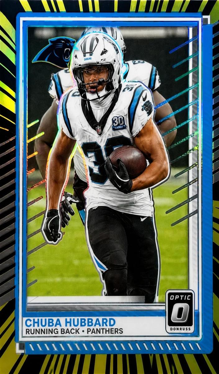 2025 Donruss Optic Football Electricity Chuba Hubbard #62