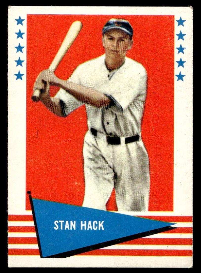 1961 Fleer Baseball Stan Hack #110 PSA 8