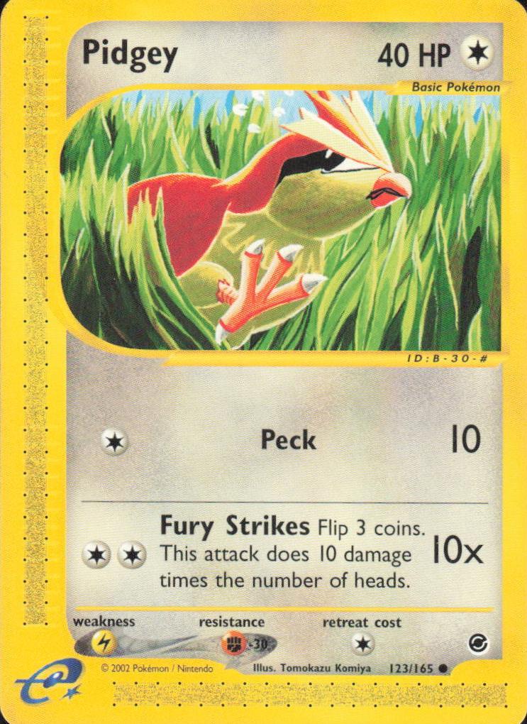 2002 Pokemon Expedition Base Set Pidgey #123 PSA 9