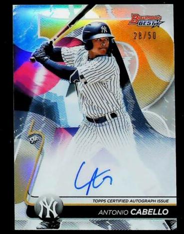 2020 Bowman's Best Baseball Antonio Cabello #B20-AC PSA 9