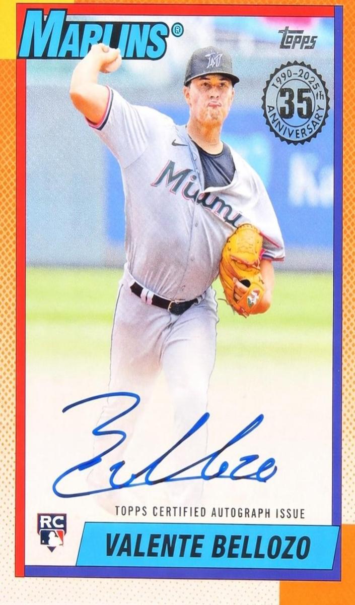 2025 Topps Baseball Valente Bellozo #90A-VB