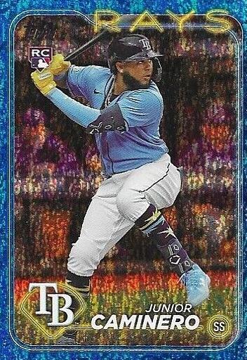 2024 Topps Baseball Blue Foil Junior Caminero #628