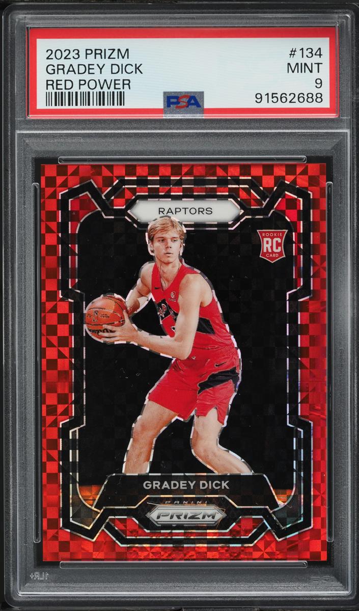2023 Panini Prizm Basketball Red Power Gradey Dick #134 PSA 8.5
