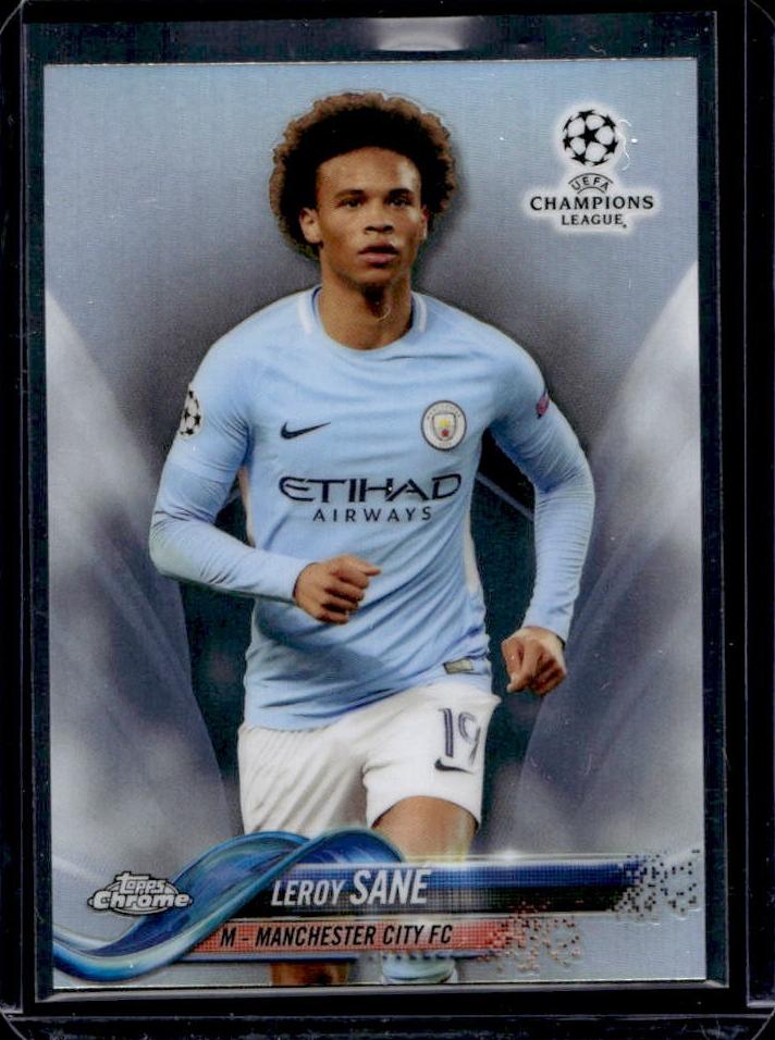 2017 Topps Chrome UEFA Champions League Soccer Refractor Leroy Sane #34