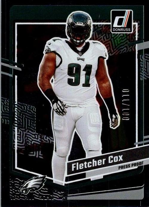2023 Panini Donruss Football Press Proof Silver Fletcher Cox #241