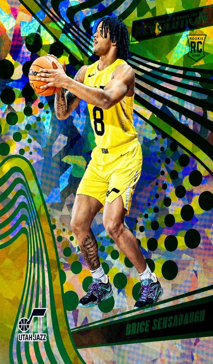2023 Panini Revolution Basketball Chinese New Year Emerald Brice Sensabaugh #128