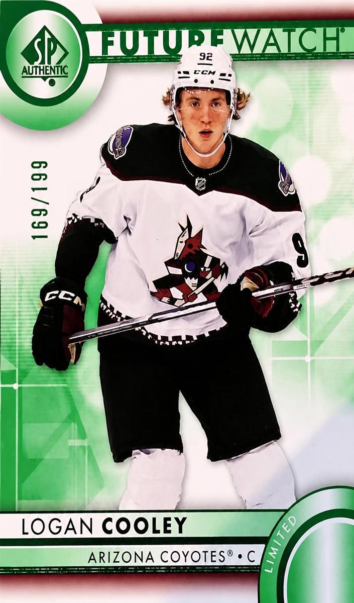2023 SP Authentic Hockey Limited Green Logan Cooley #185
