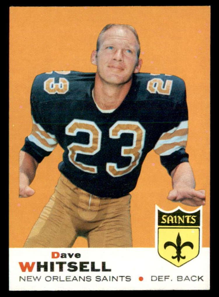 1969 Topps Football Dave Whitsell #14 PSA 7.5