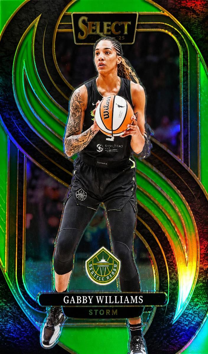 2025 Panini Select WNBA Basketball Neon Green Gabby Williams #181