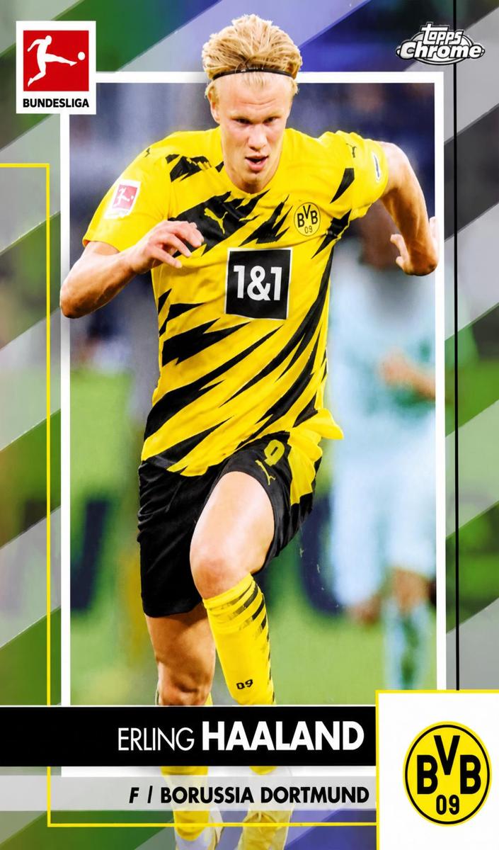 2020 Topps Chrome Bundesliga Soccer Refractor Erling Haaland #32
