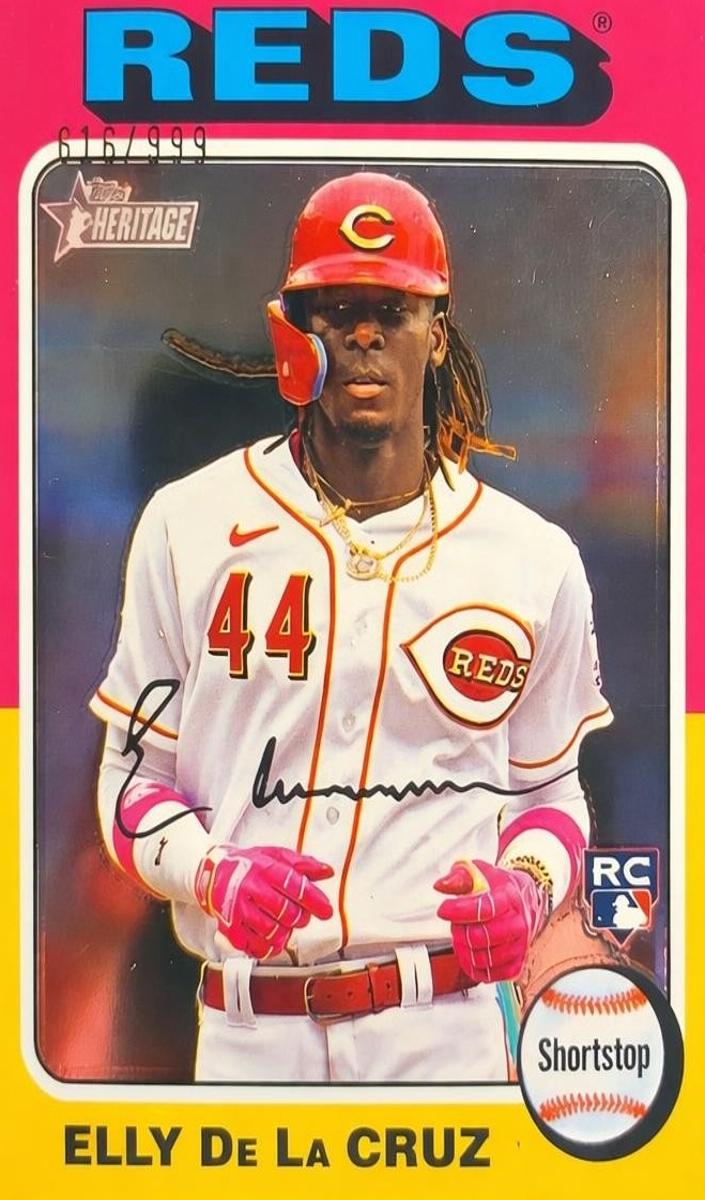 2024 Topps Heritage Baseball Elly De La Cruz #473
