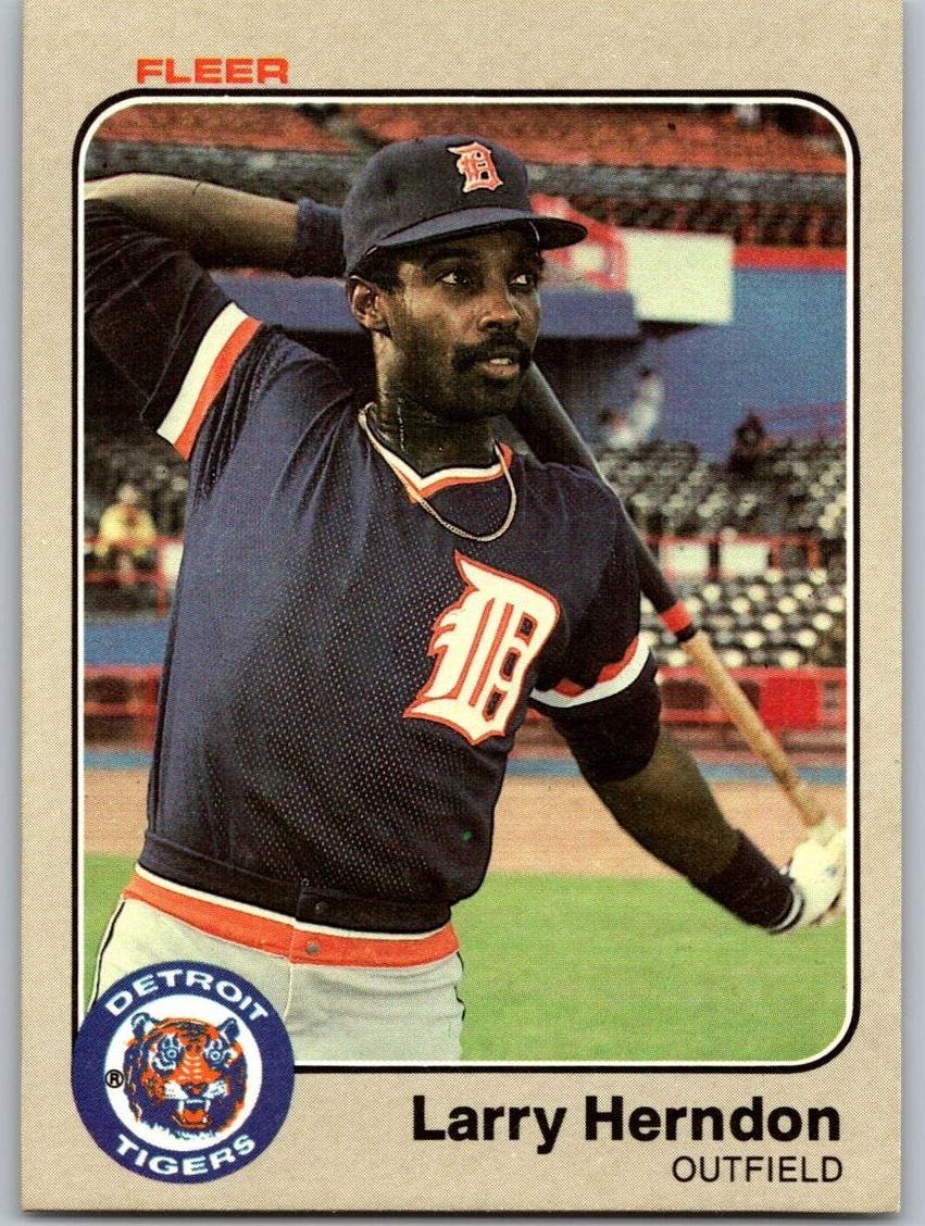 1983 Fleer Baseball Larry Herndon #330