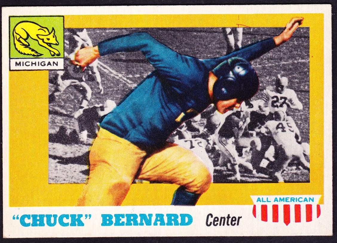 1955 Topps All-American Football Chuck Bernard #94
