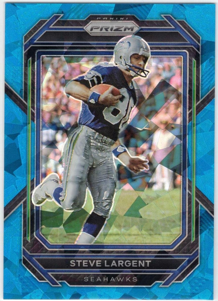 2022 Panini Prizm Football Blue Ice Steve Largent #261