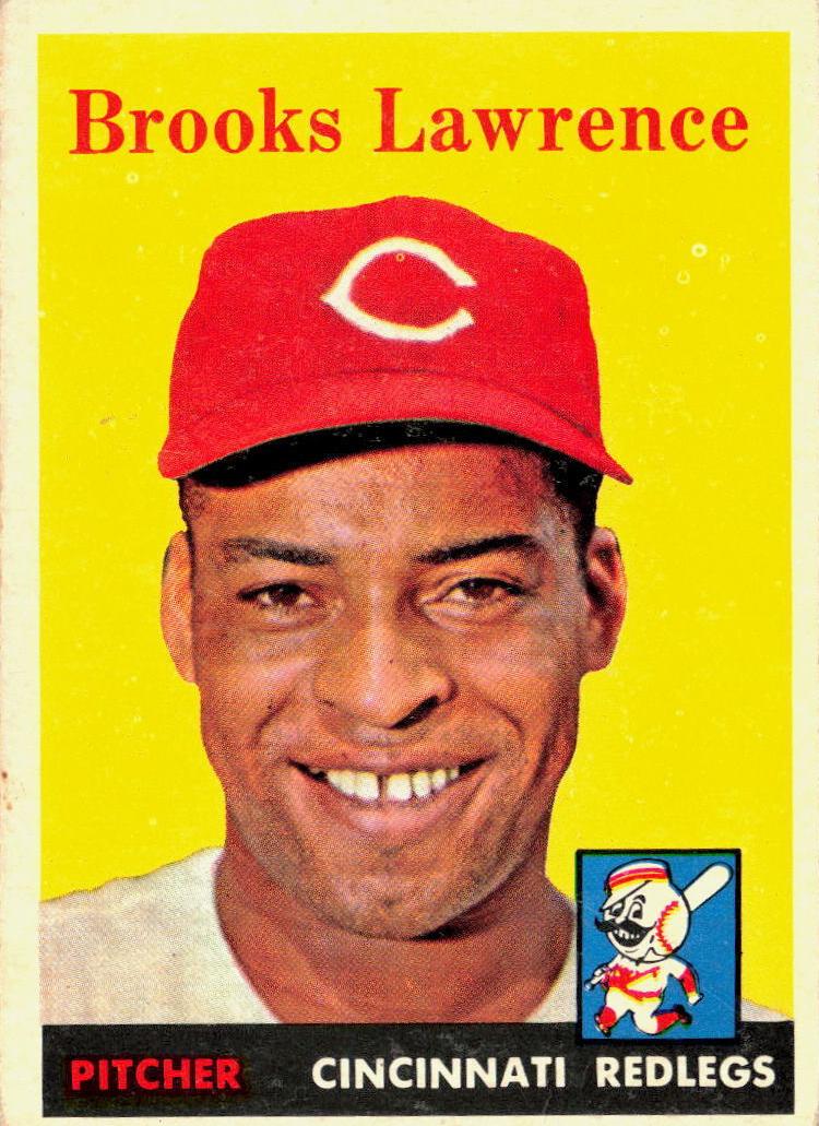 1958 Topps Baseball Brooks Lawrence #374