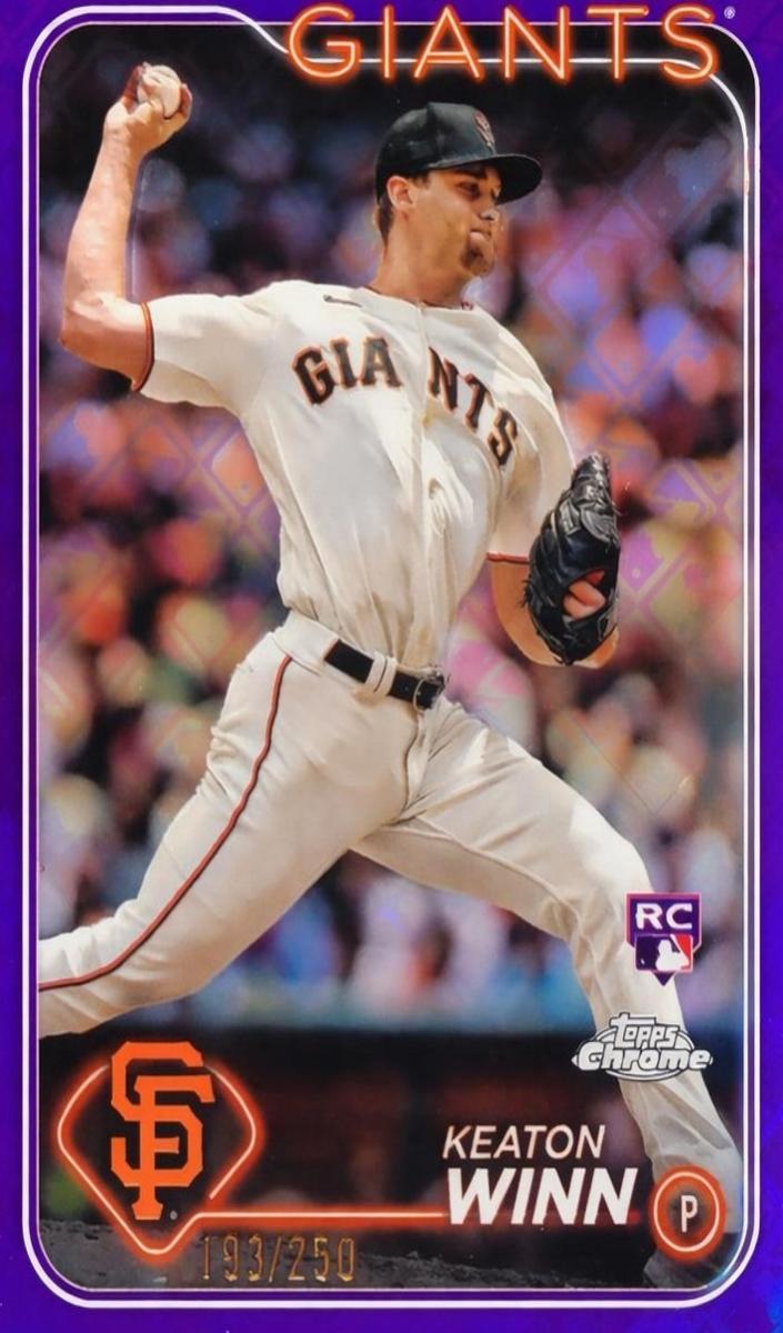 2024 Topps Chrome Logofractor Baseball Purple Keaton Winn #208