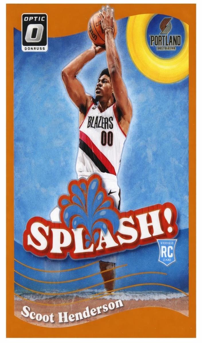 2023 Donruss Optic Basketball Orange Scoot Henderson #15 PSA 7.5