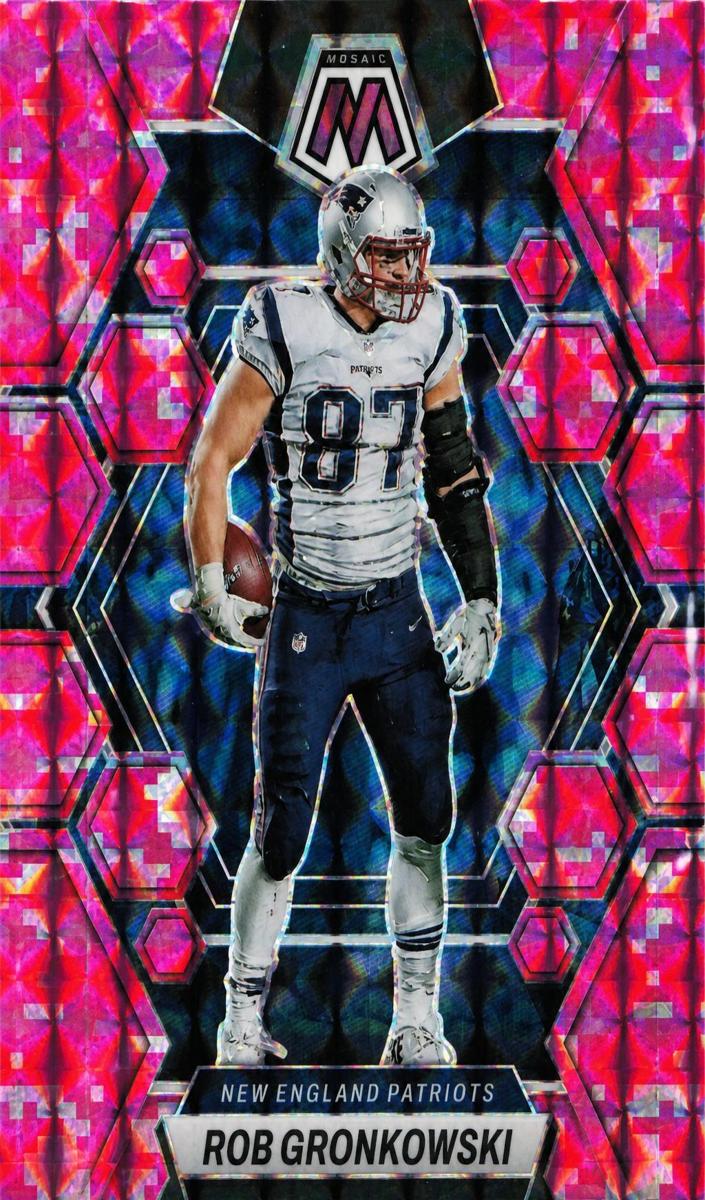 2023 Panini Mosaic Football Camo Pink Rob Gronkowski #164 SGC 9.5
