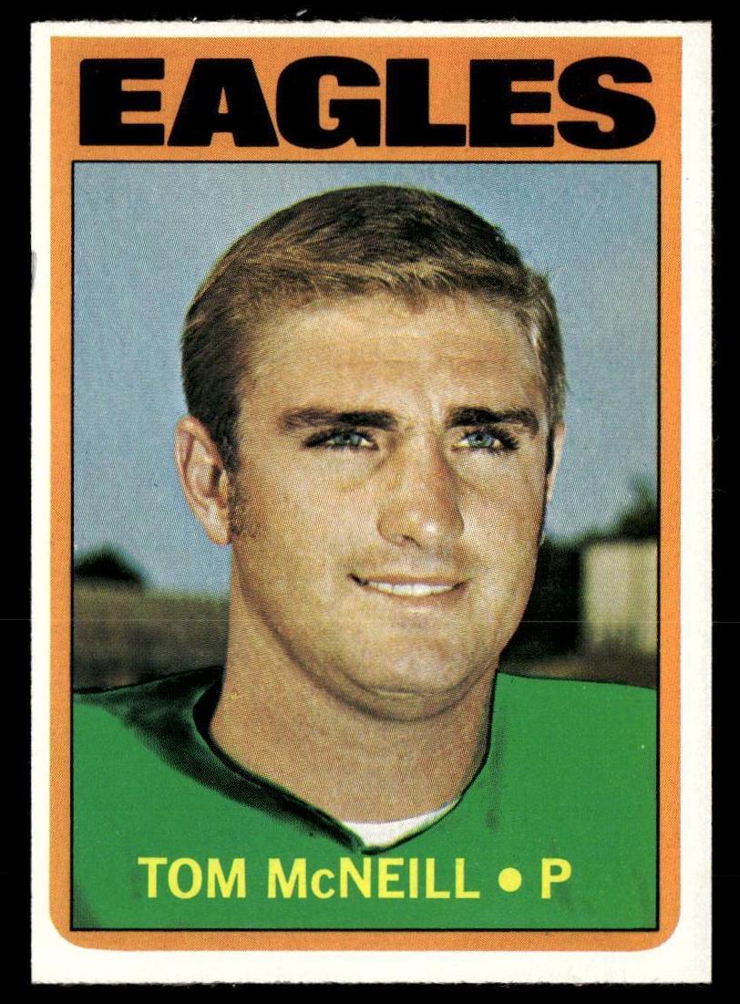 1972 Topps Football Tom McNeill #314 PSA 8