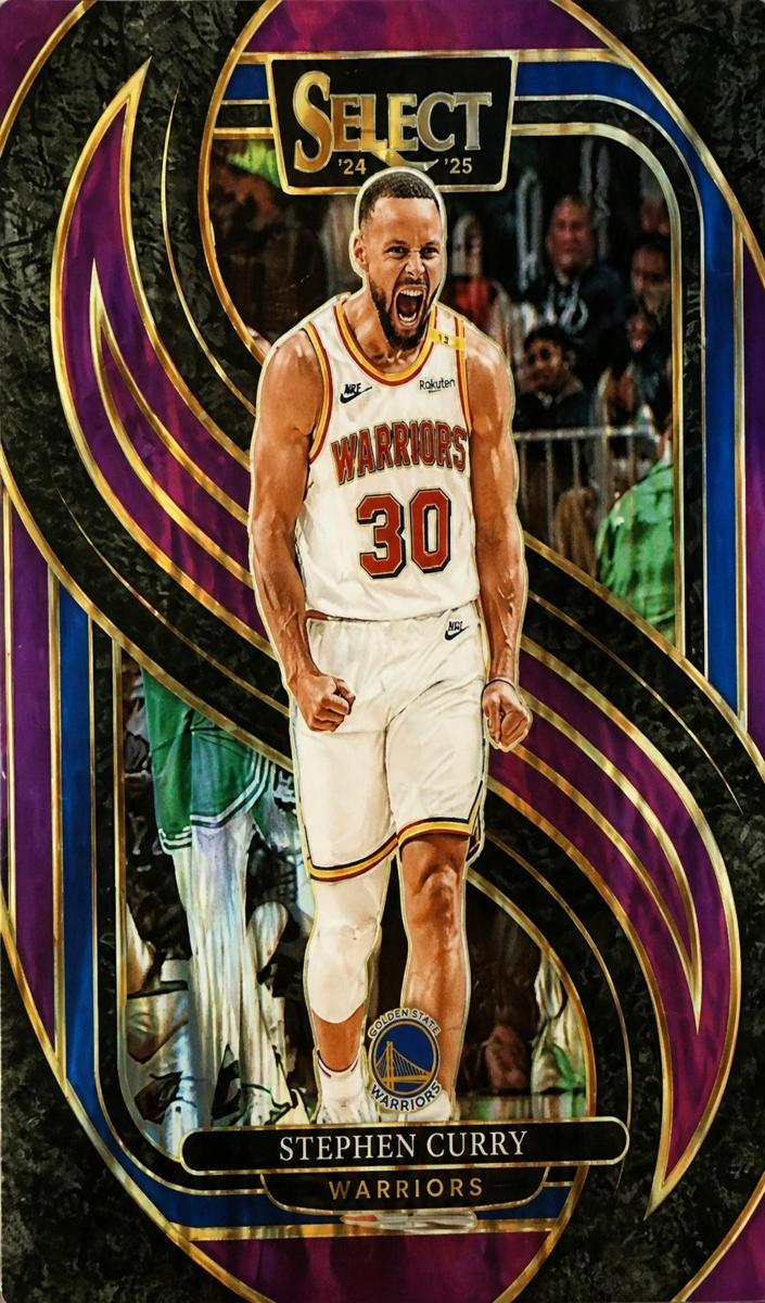 2024 Panini Select Basketball Purple Flash Stephen Curry #143 PSA 9