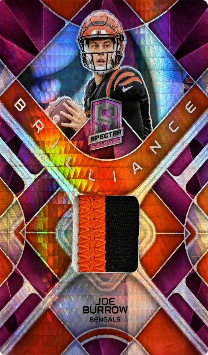 2023 Panini Spectra Football Neon Pink Joe Burrow #BRI-JBU