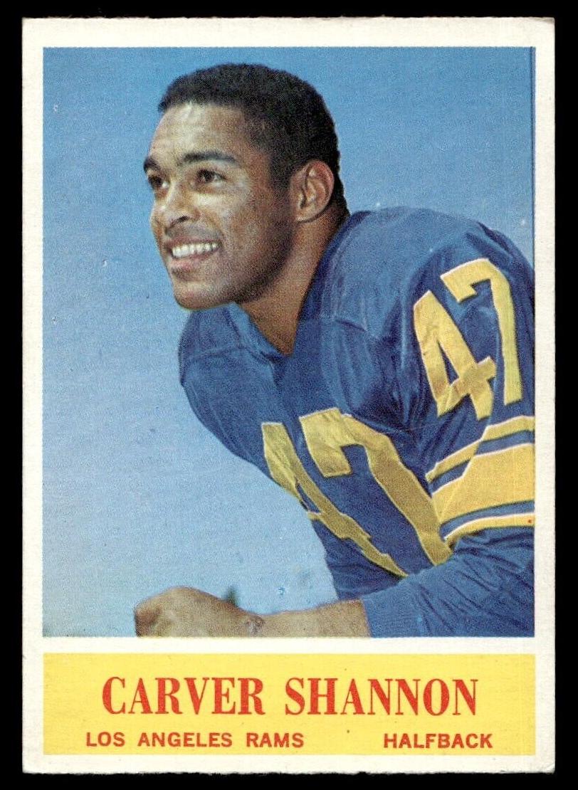 1964 Philadelphia Football Carver Shannon #94
