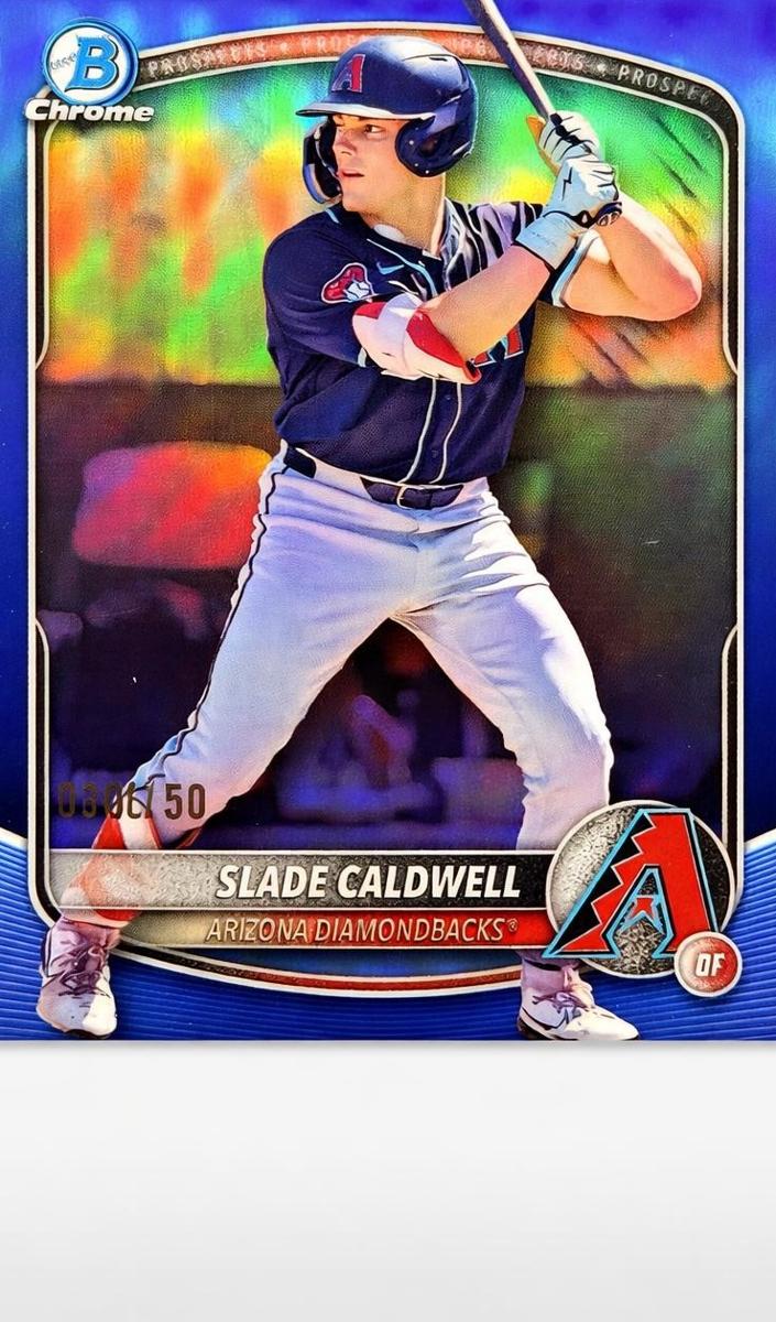 2025 Bowman Chrome Prospects Baseball Blue Slade Caldwell #BCP-21