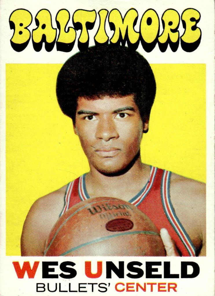 1971 Topps Basketball Wes Unseld #95