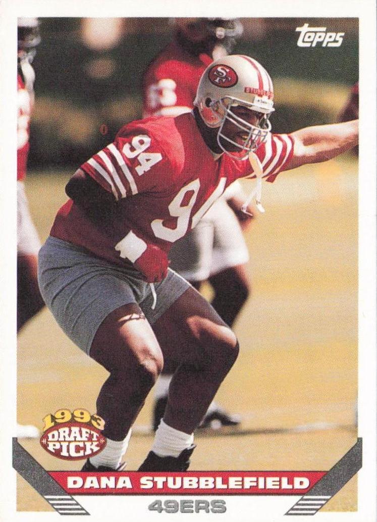 1993 Topps Football Dana Stubblefield #64
