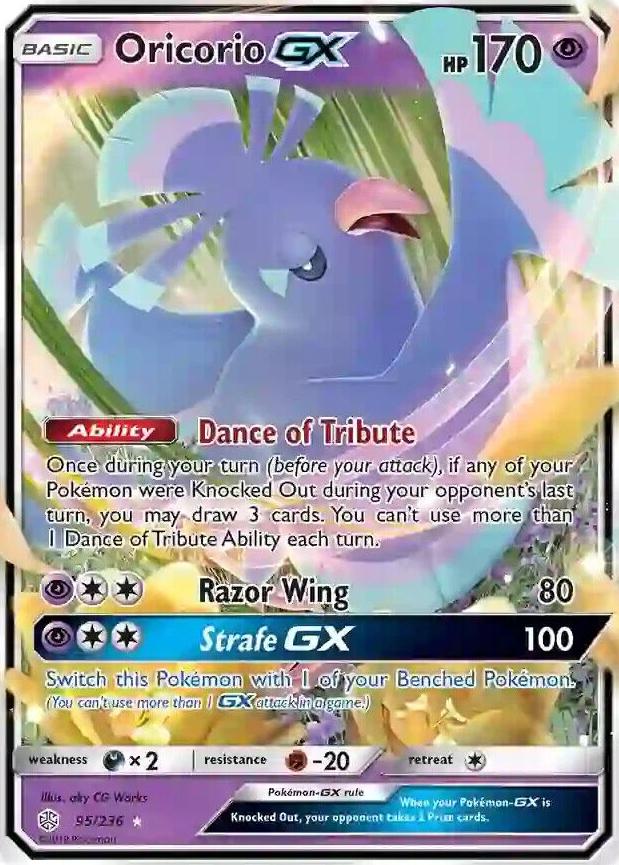 2019 Pokemon Sun & Moon Cosmic Eclipse Oricorio #95