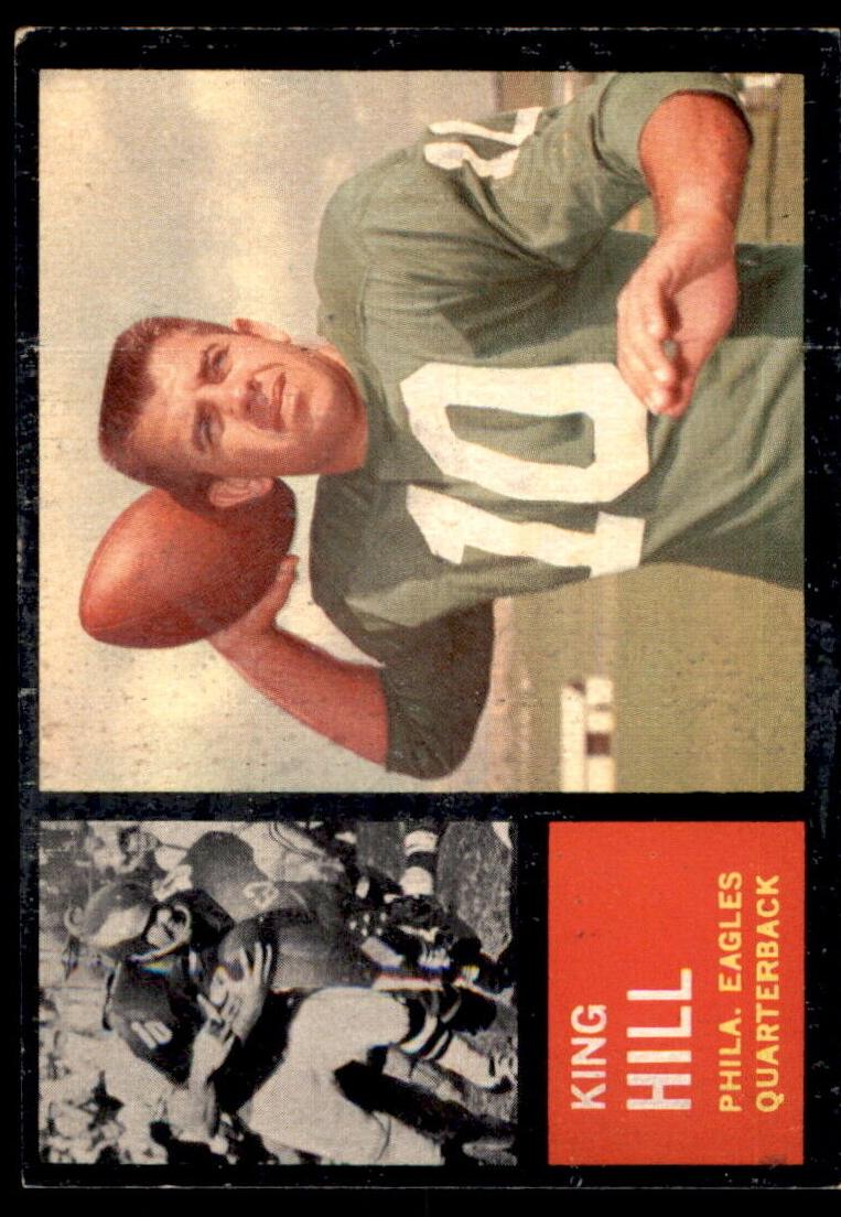 1962 Topps Football King Hill #123 PSA 8