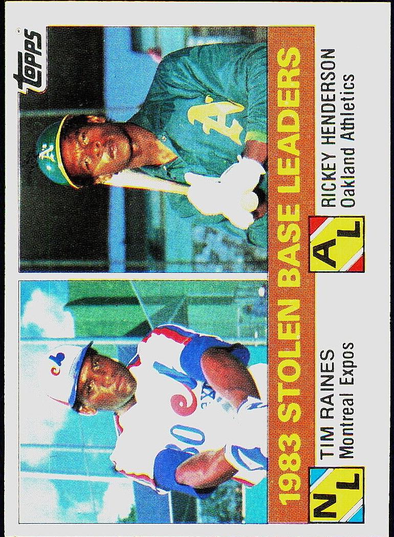1984 Topps Baseball Rickey Henderson #134