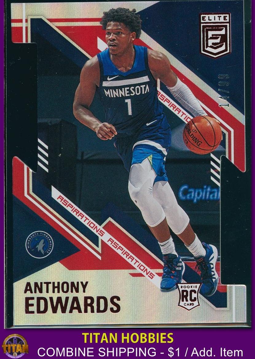 2020 Donruss Elite Basketball Aspirations Anthony Edwards #135 PSA 9