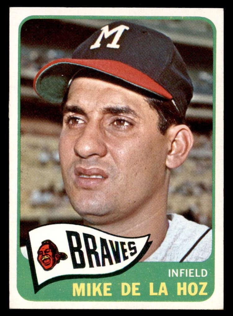 1965 Topps Baseball Mike De La Hoz #182 PSA 9