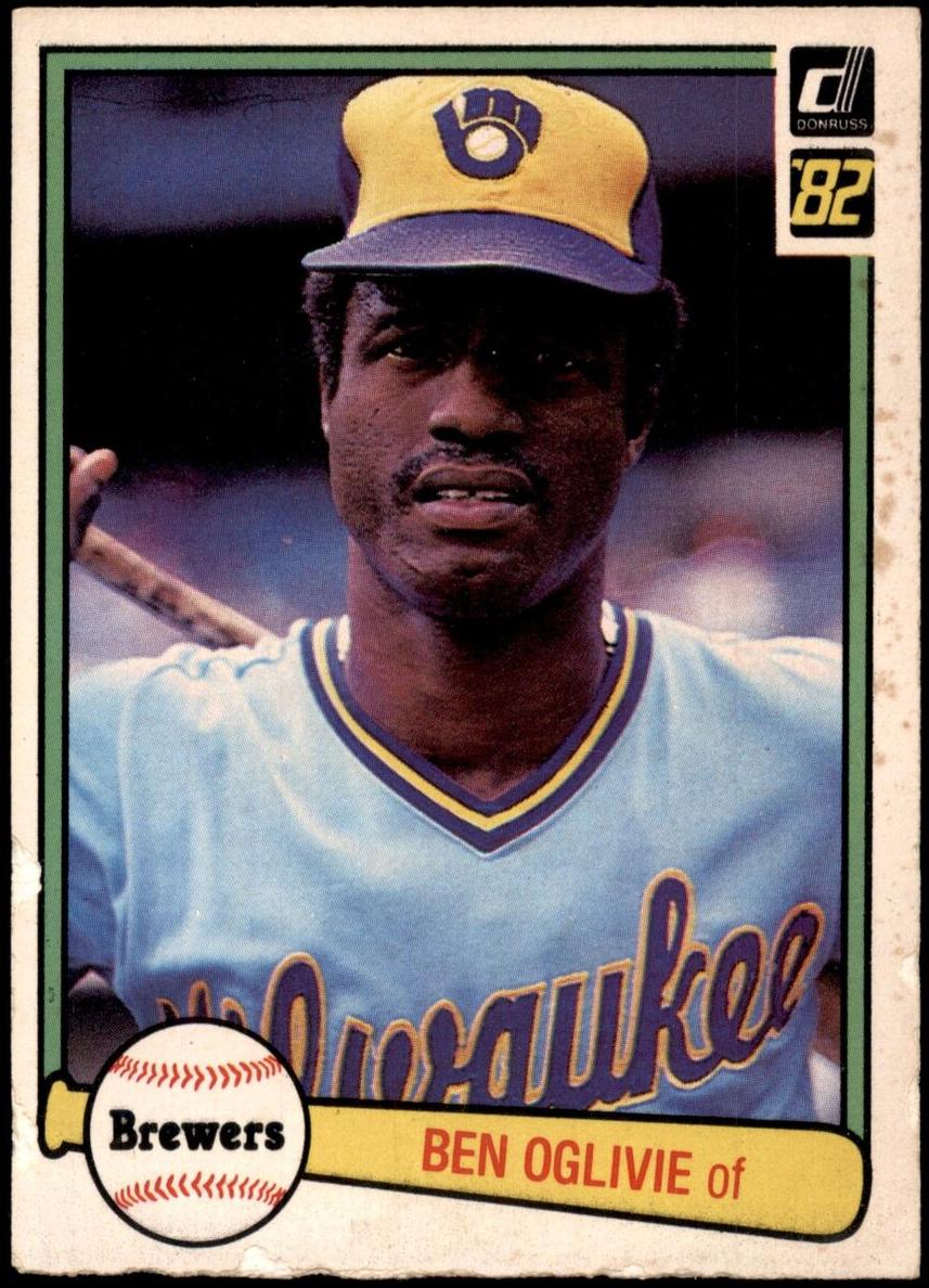 1982 Donruss Baseball Ben Oglivie #484