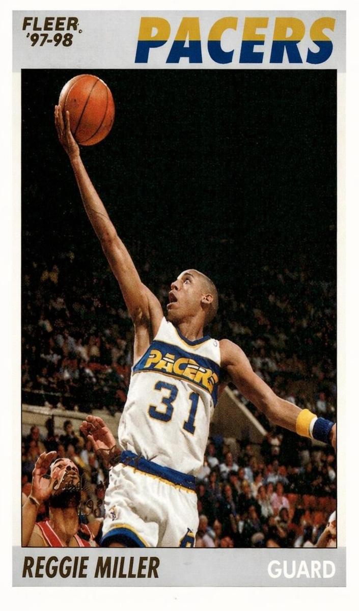 1997 Fleer Basketball Reggie Miller #7 PSA 9