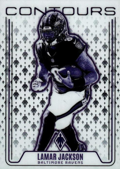 2024 Panini Phoenix Football Lazer Lamar Jackson #CON-LJN PSA 9