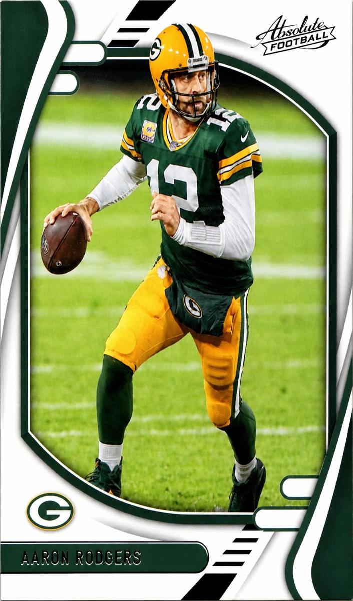 2021 Panini Absolute Football Green Aaron Rodgers #58
