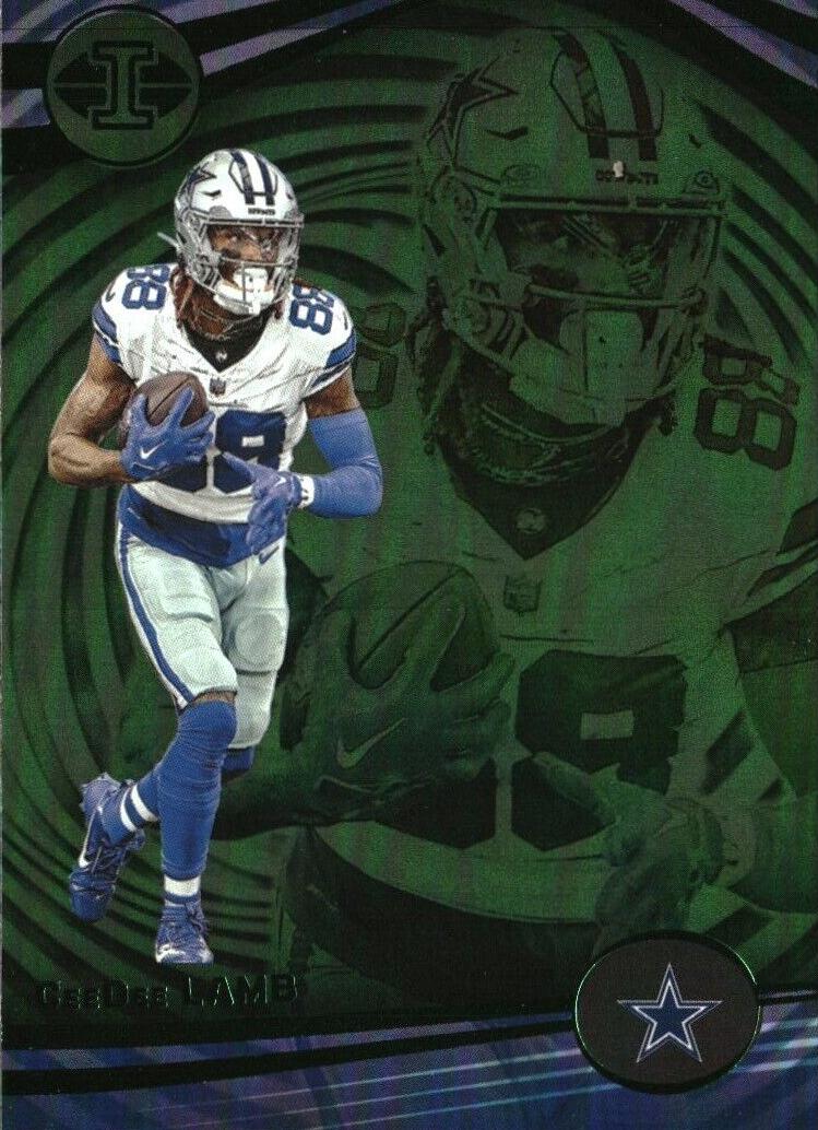 2023 Panini Illusions Football Trophy Collection Green CeeDee Lamb #28