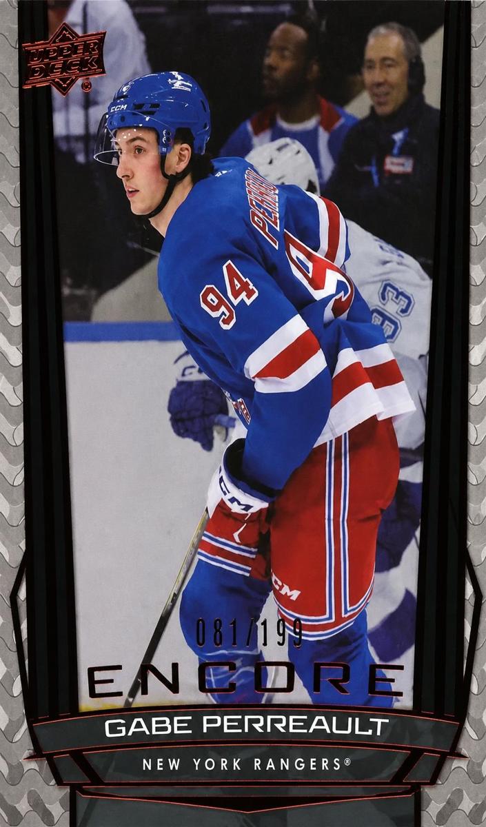 2025 Upper Deck Hockey Red Gabe Perreault #E-49
