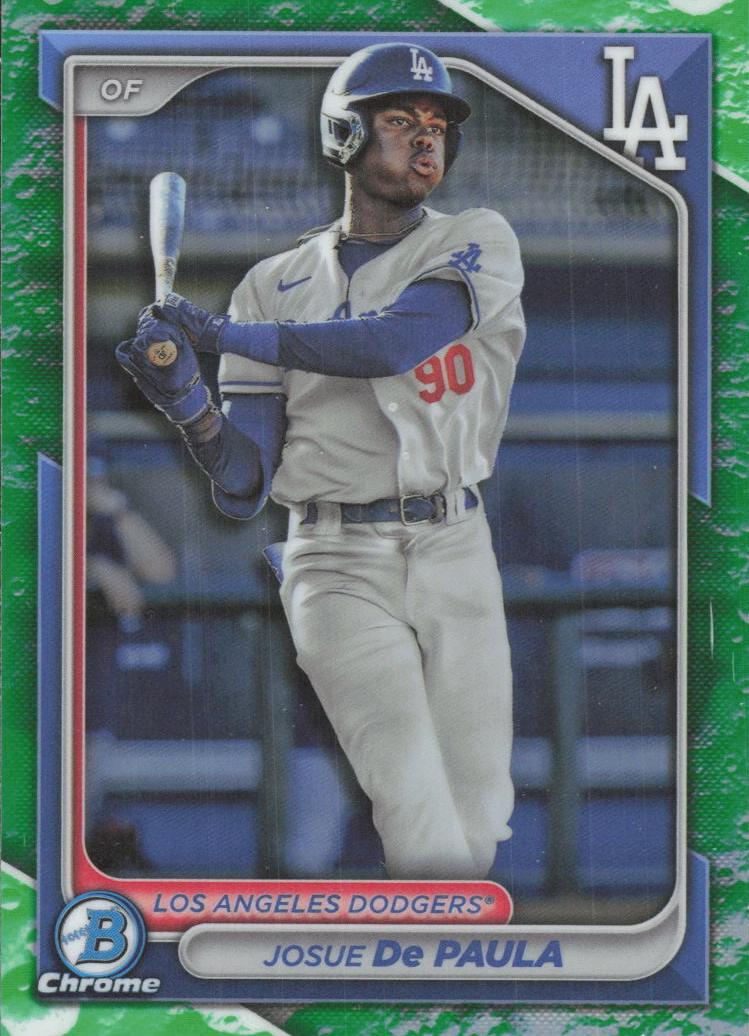 2024 Bowman Chrome Prospects Baseball Lunar Glow Josue De Paula #BCP-12 PSA 10