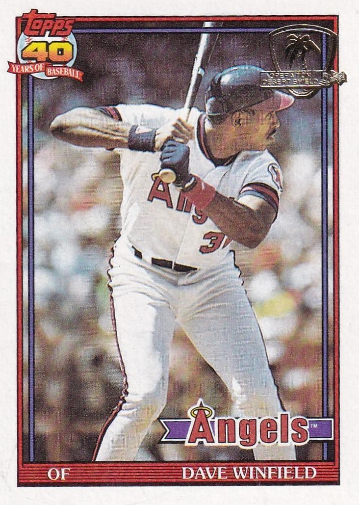 1991 Topps Baseball Dave Winfield #630 PSA 9