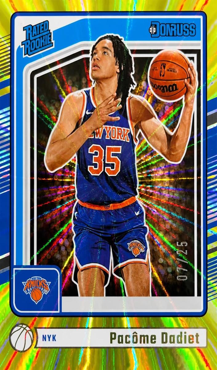 2024 Panini Donruss Basketball Holo Yellow Laser Pacome Dadiet #211