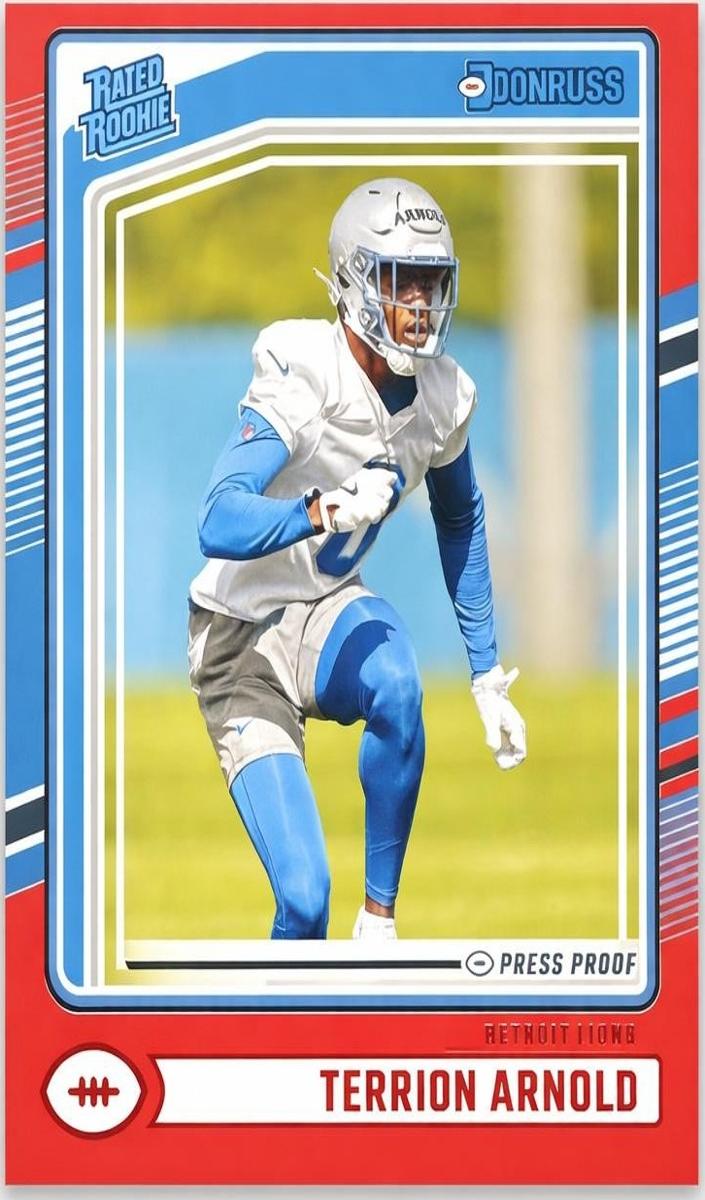 2024 Panini Donruss Football Press Proof Red Terrion Arnold #371