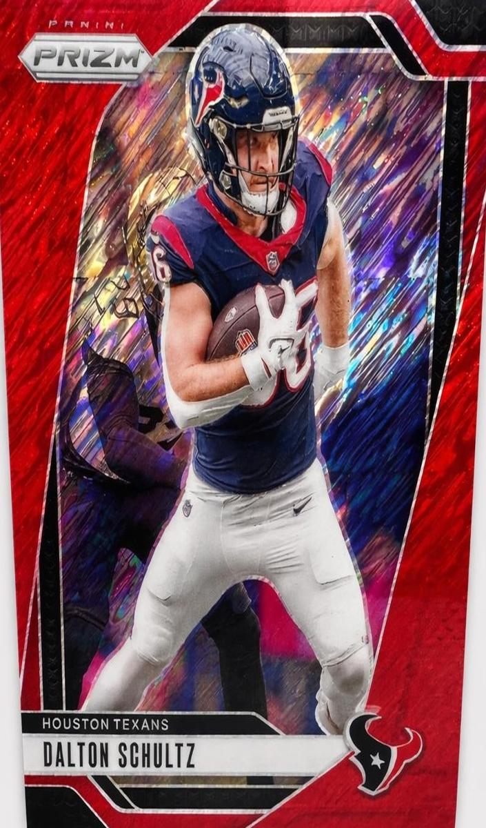 2024 Panini Prizm Football Red Shimmer Dalton Schultz #115 PSA 10